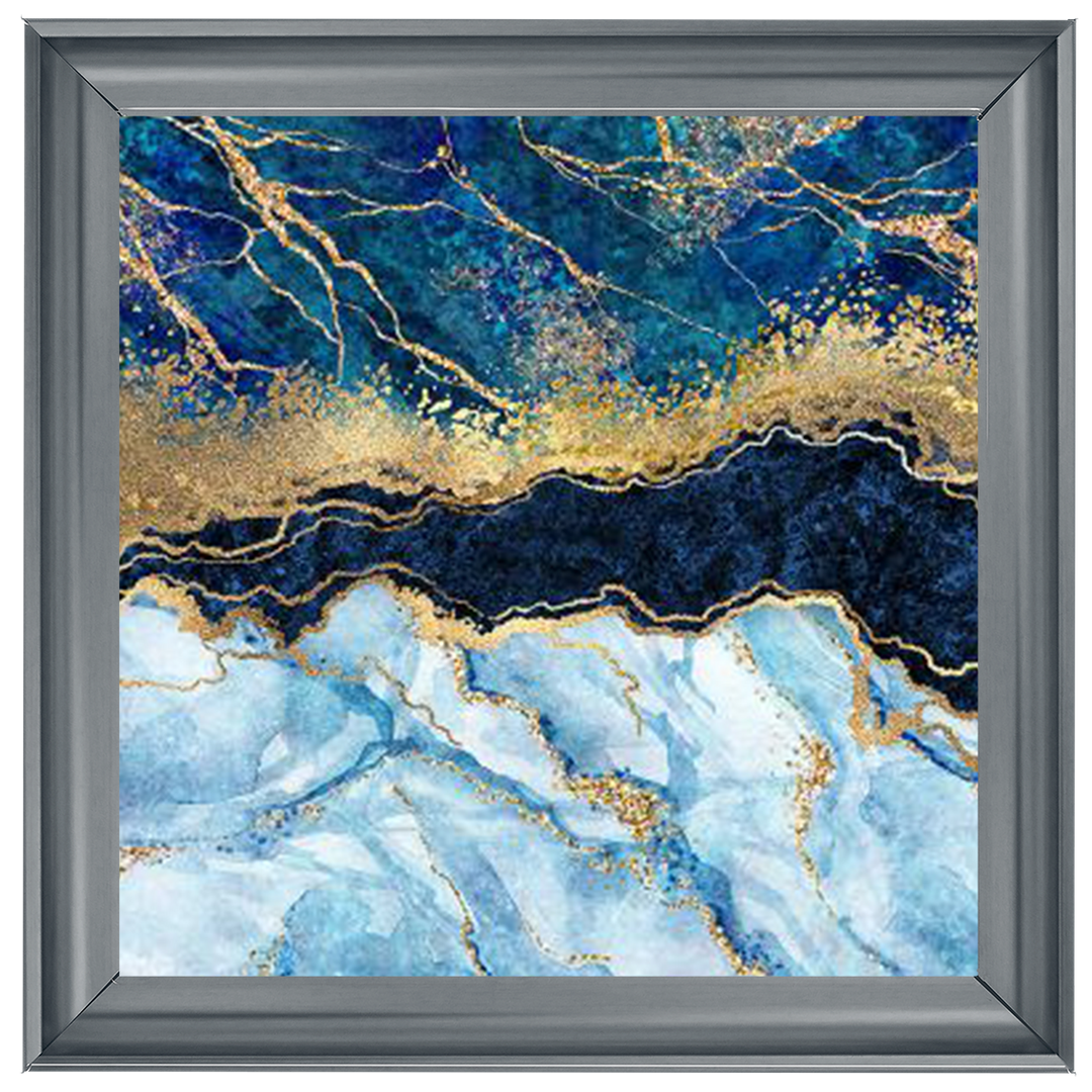 AB111 Blue & Gold Geode