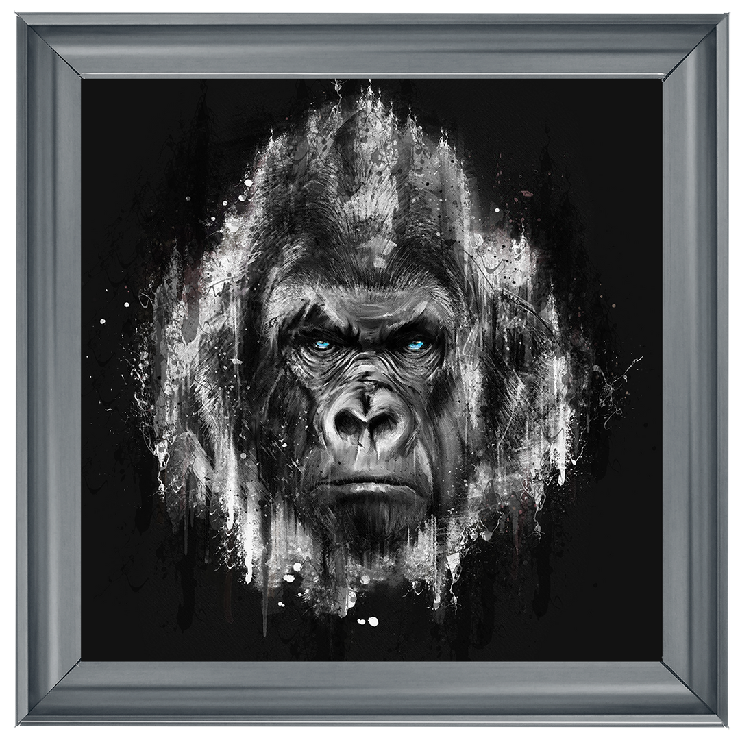 AN424 Black & White Gorilla Watercolour