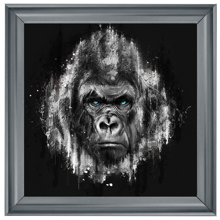 AN424 Black & White Gorilla Watercolour