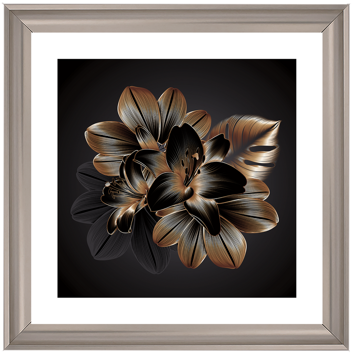 FL239 Black Beauty Flower I