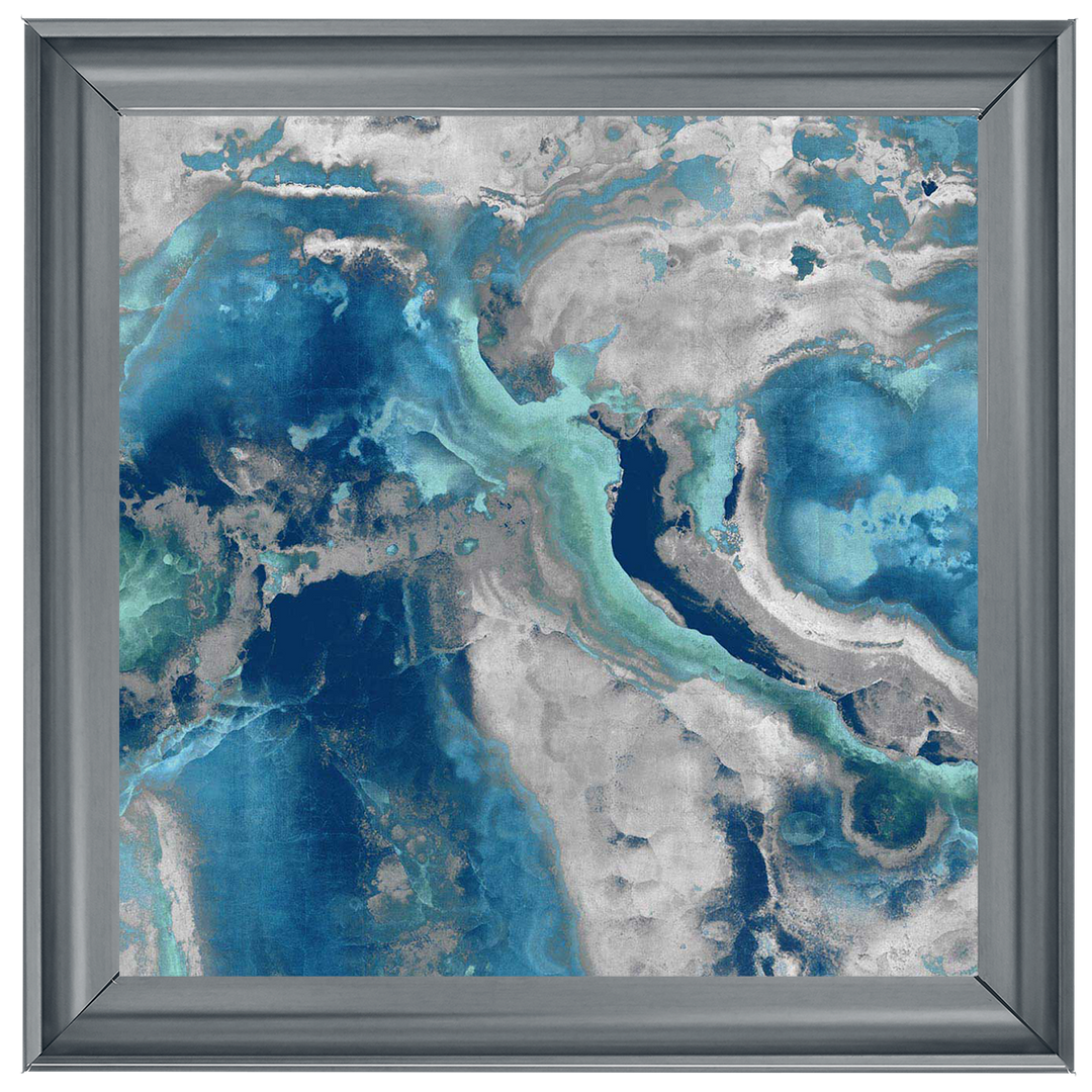 AB132 Blue & White Geode