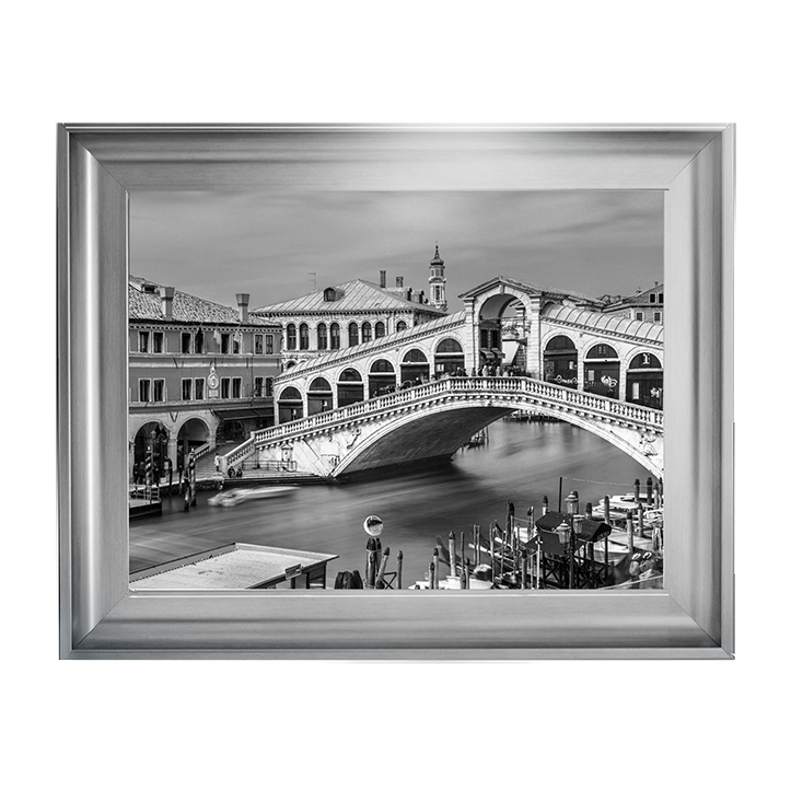 CY080 Famous Rialto bridge, Venice (Black & White)