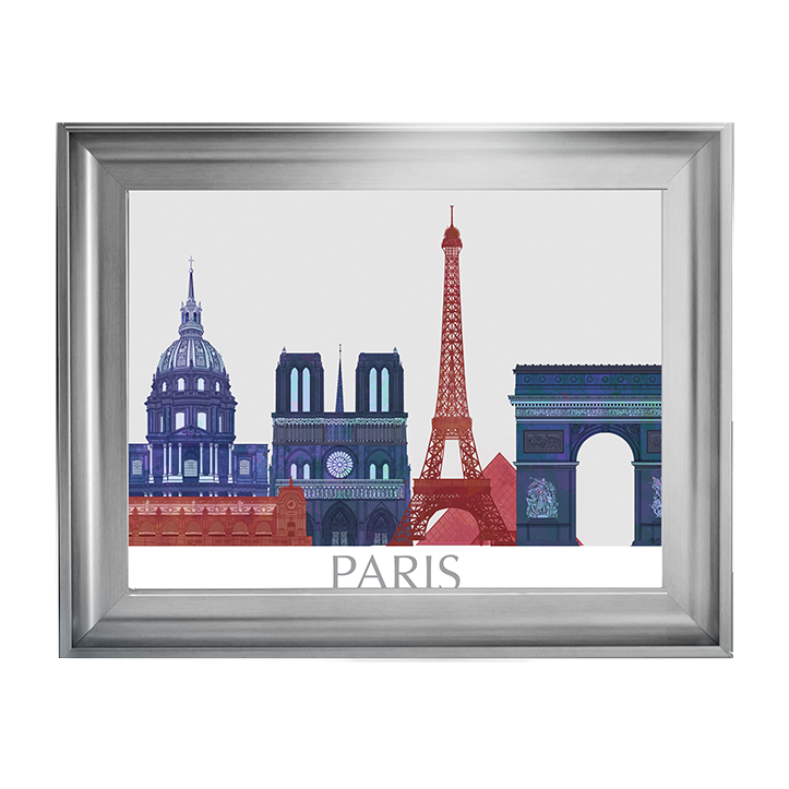 CY092 Paris Landmarks , Red Blue