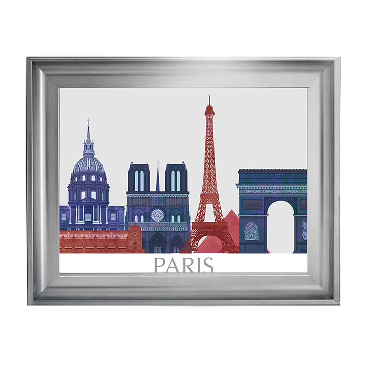 CY092 Paris Landmarks , Red Blue