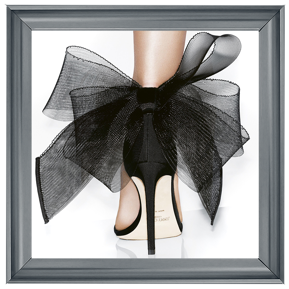 FS400 Black heel & bow