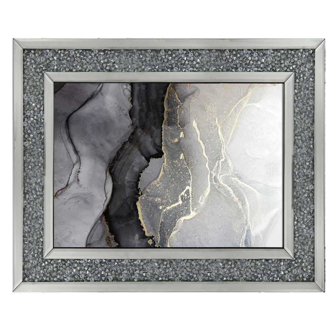 AB148 Abstract Black & Grey