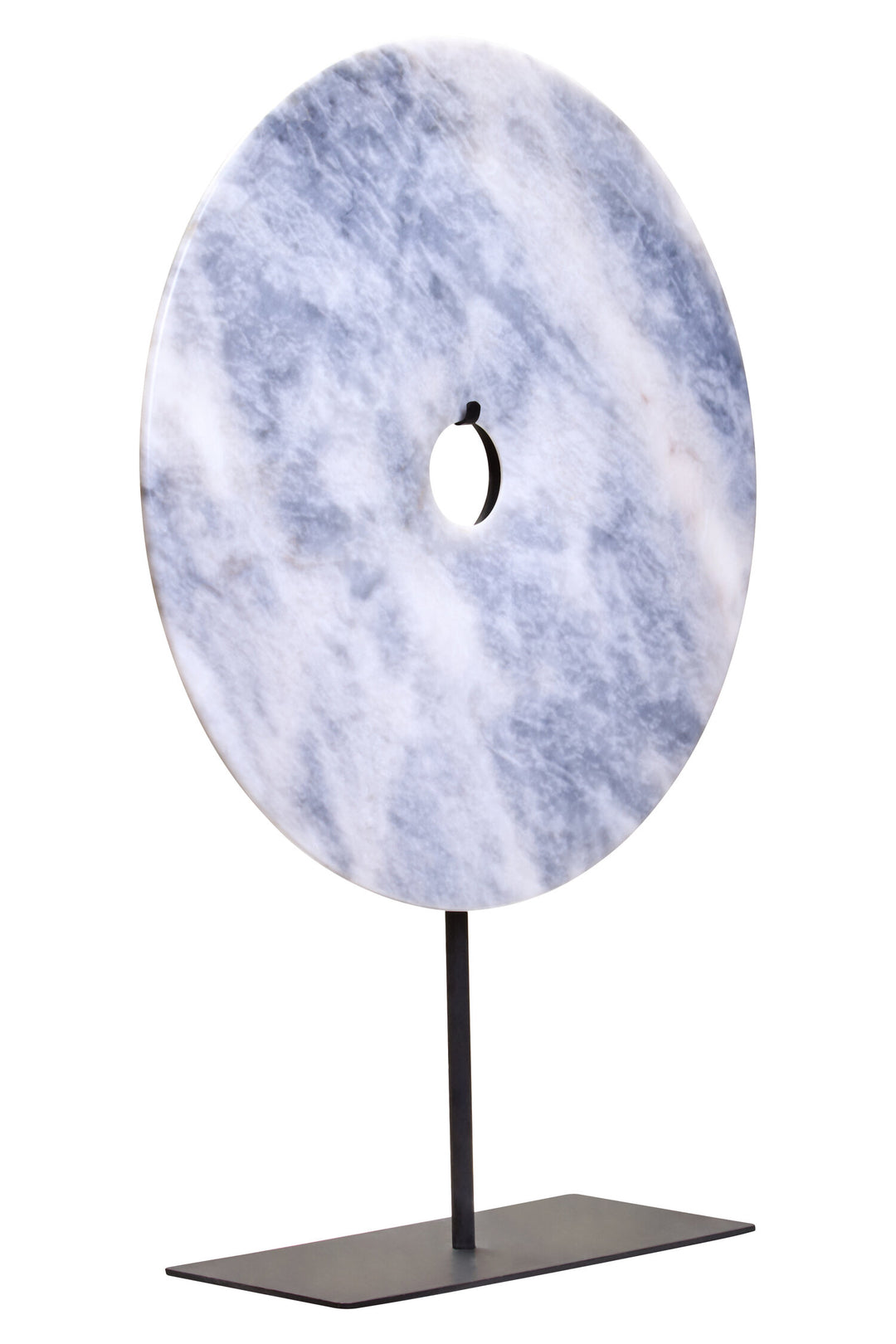 Extra Dia Large Marble Disc 35cm Grey Sculpture Round Calvion