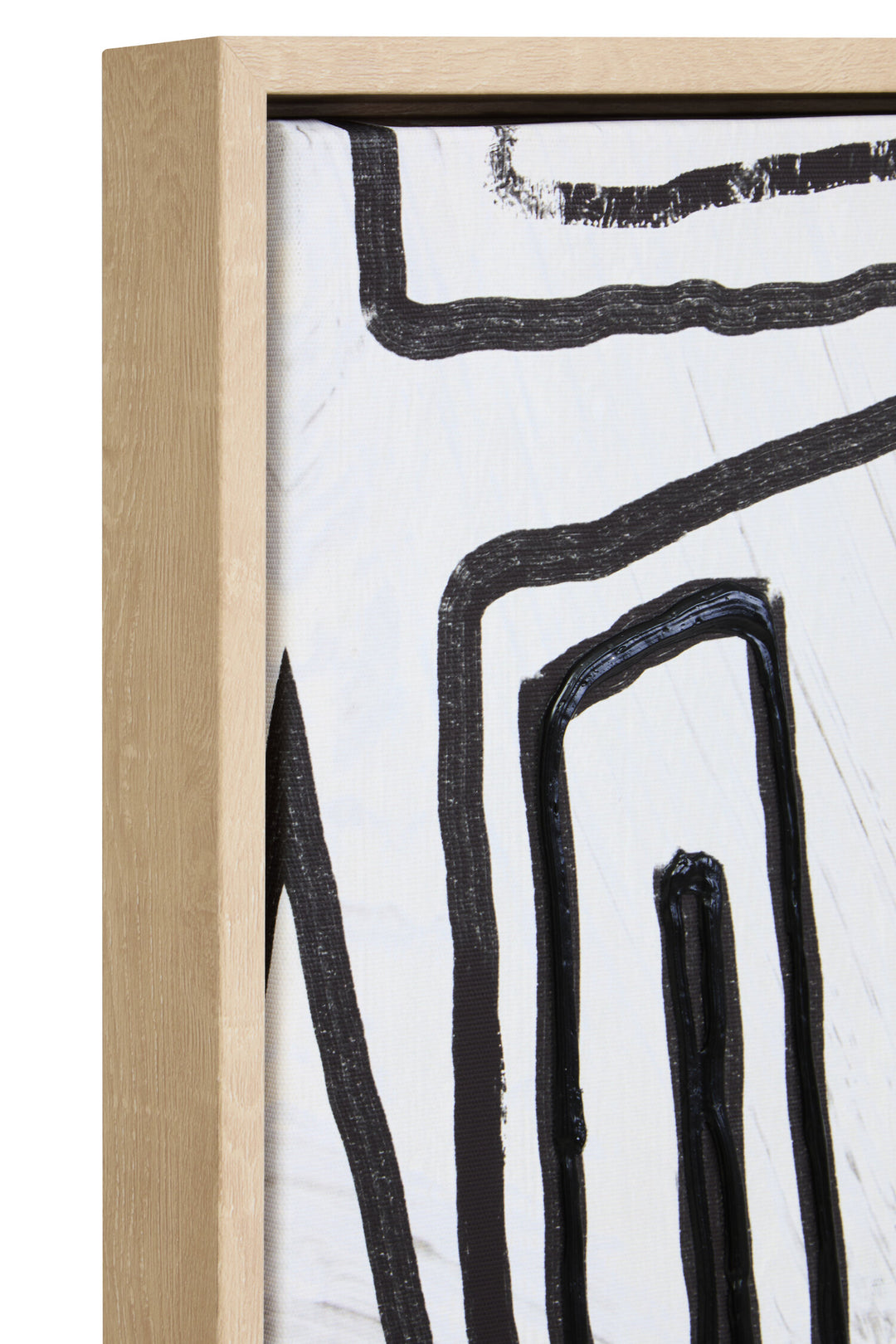 Art and Abstract Black Sundown Wall Cream Textured