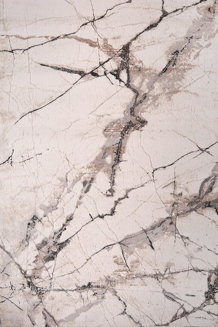 Lorenz Porcelain Marble Effect White Rug