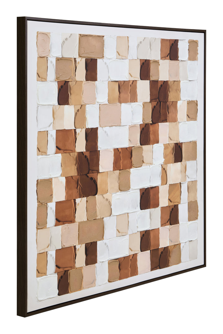 Neutral Wall Sundown Tones Art in Textured