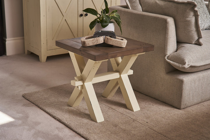 Loxleyne Lamp Table - Two Tone