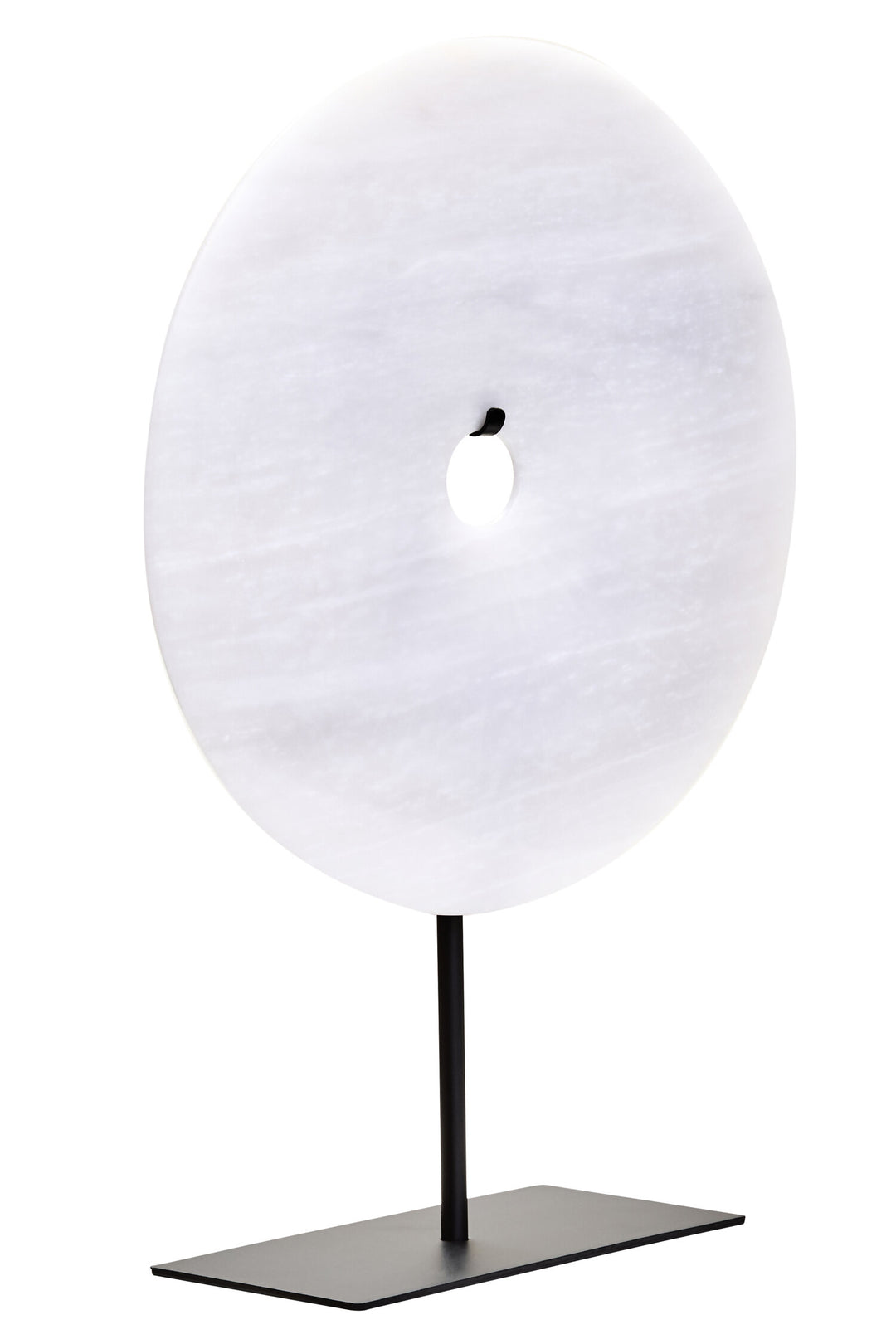 Dia 30cm Large Sculpture Grey Marble Round Disc Calvion