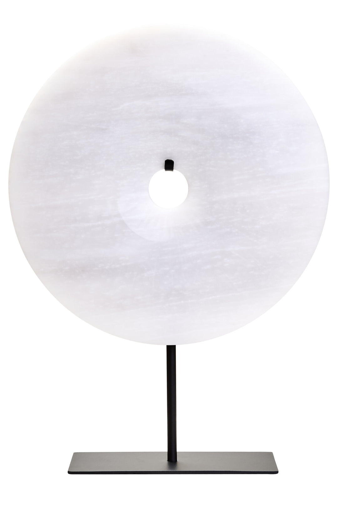 Dia 30cm Large Sculpture Grey Marble Round Disc Calvion