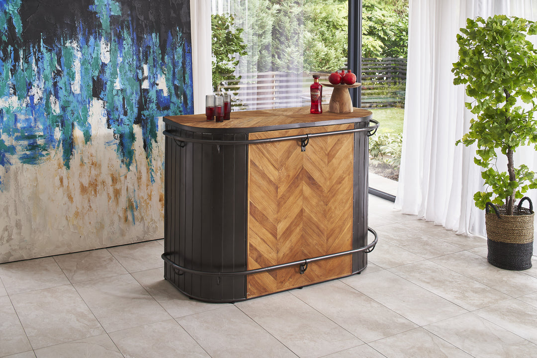 Dovaire Bar with Pleated Sides