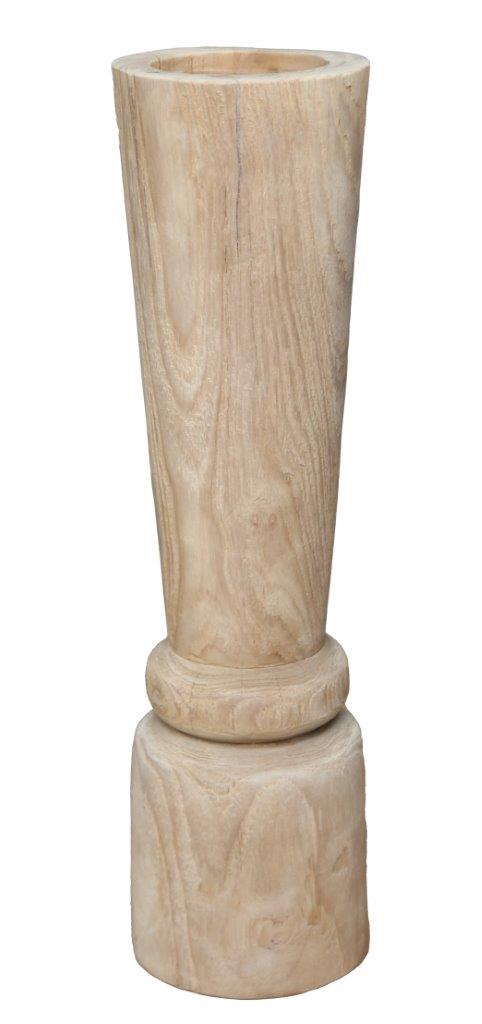 Ylmer White Wash Queen Candlesticks - set of 2