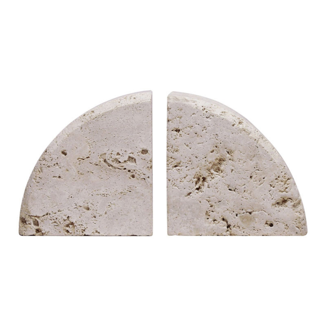 Travertine Set Two Of Bookends Corvessa
