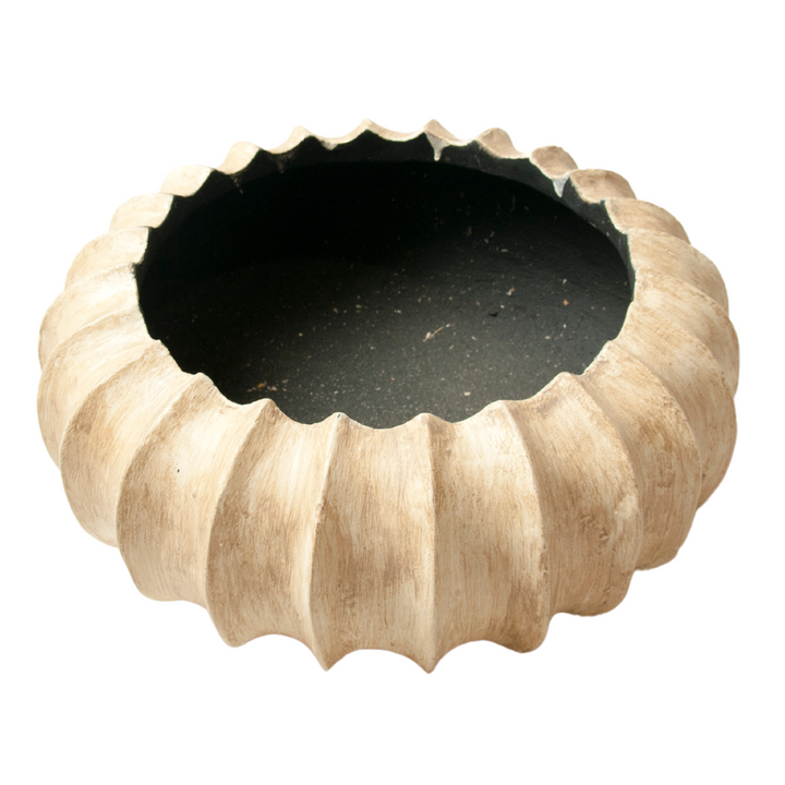 Isvane - Scalloped Bowl - Old Cream (pack of 2)