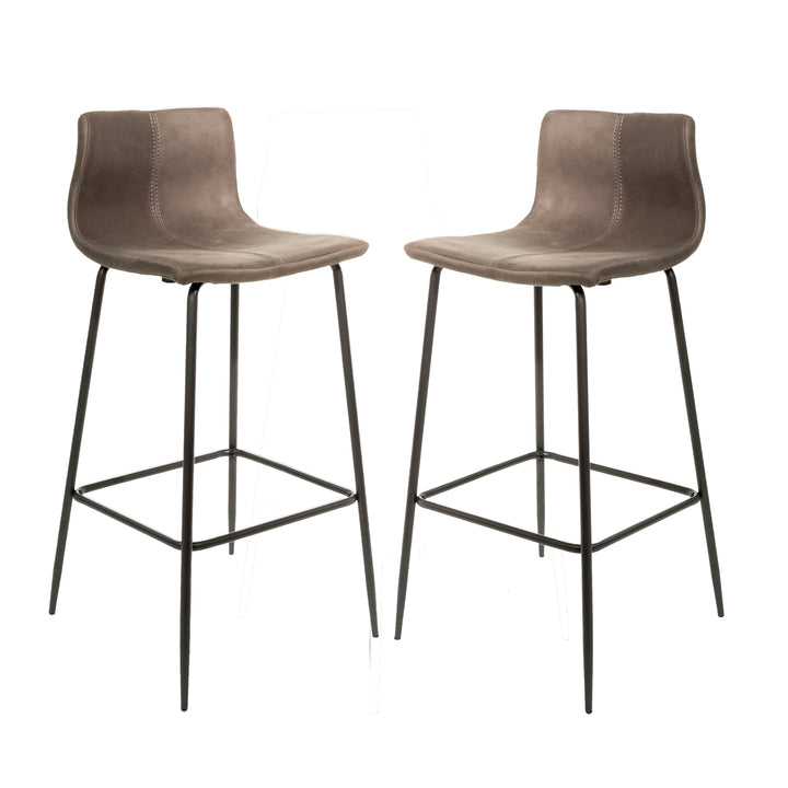 Kavira Barstool Vegan Leather Chestnut SET OF 2