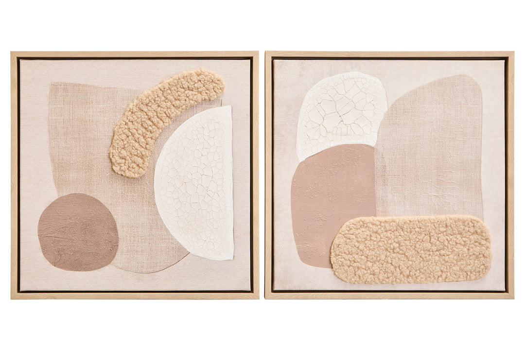 Of Art Textured Wall 2 Set Sundown Natural