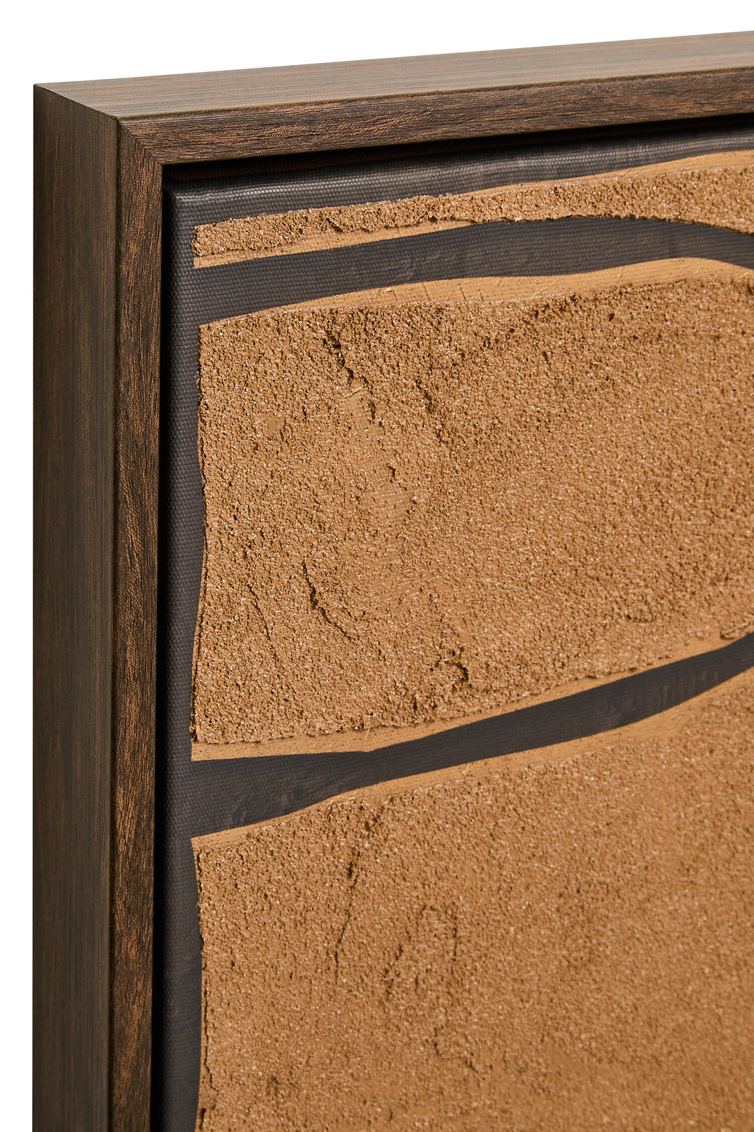 Art Of Textured Brown Sundown 2 Set and Wall Black