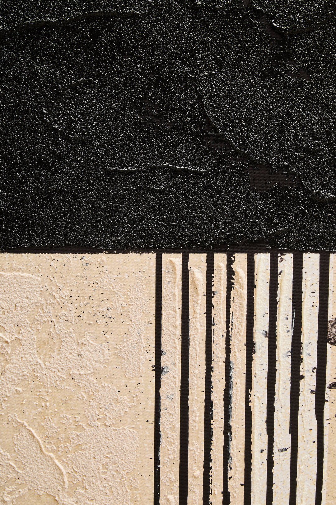 Wall Sundown and Cream Art Black