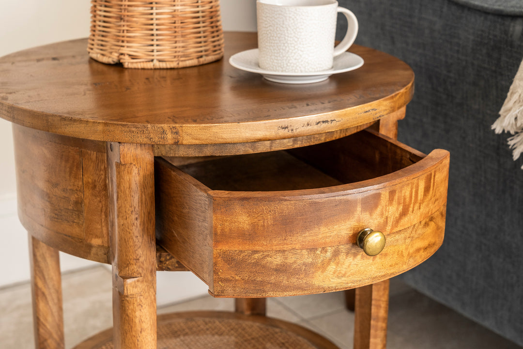 Elvarin Round Side Table