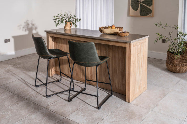 Ferrowe Oatmeal Kitchen Island