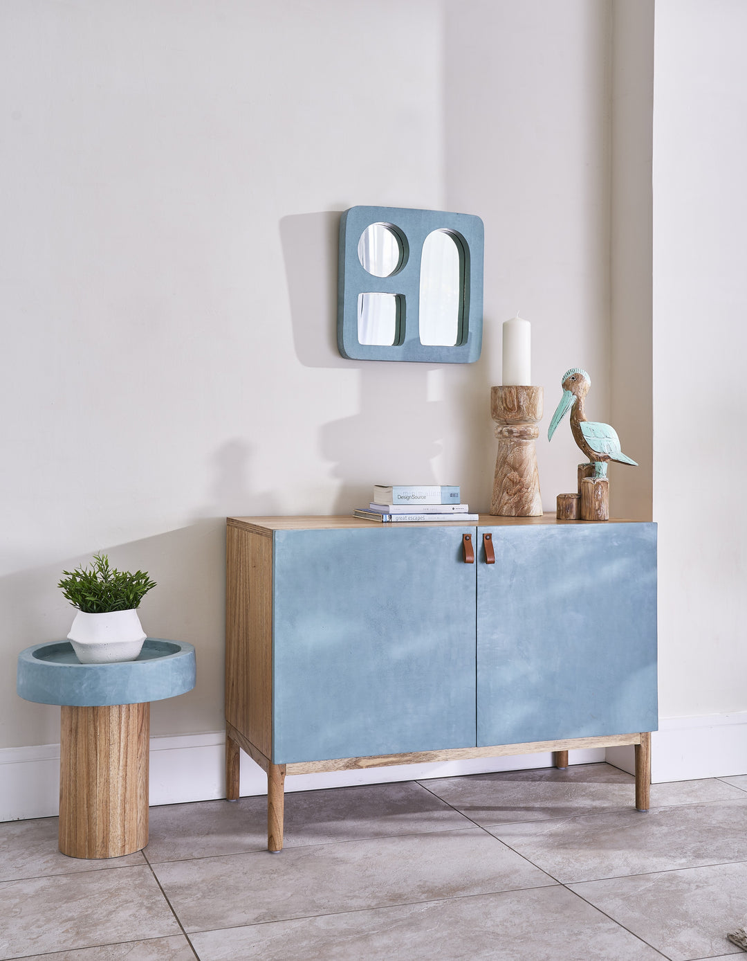 Glenara Aqua Hocker