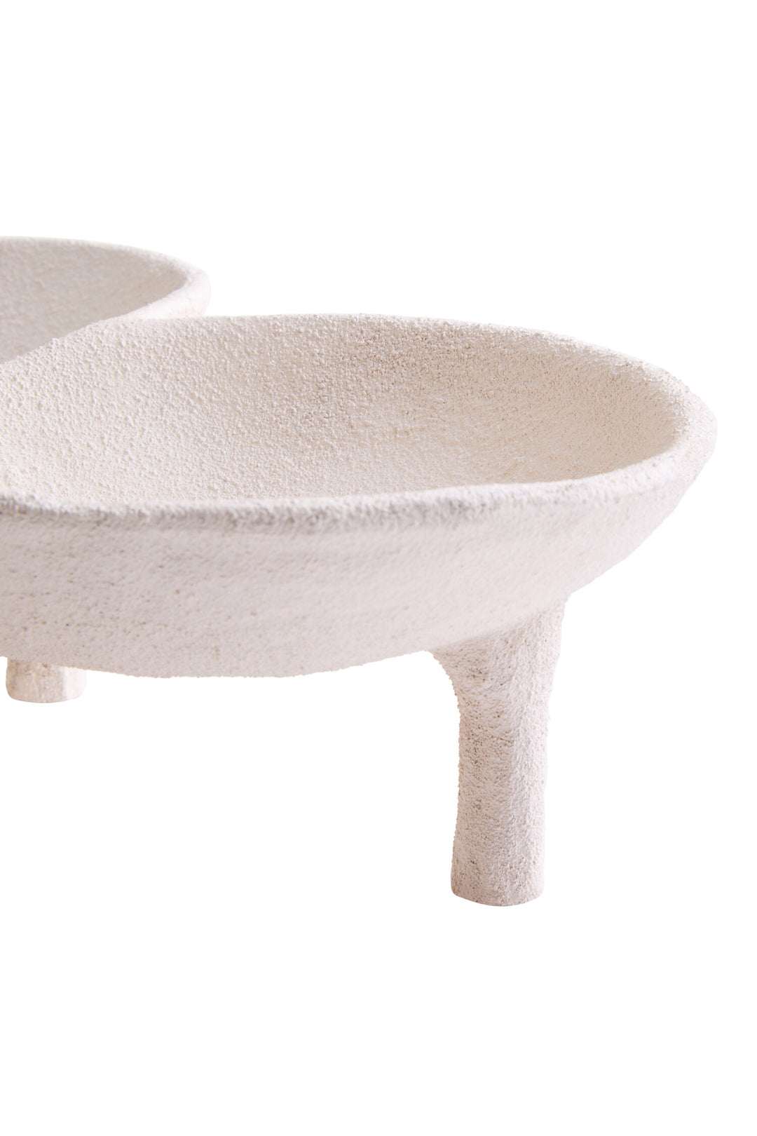 Bowl White Montrelle Abstract Textured