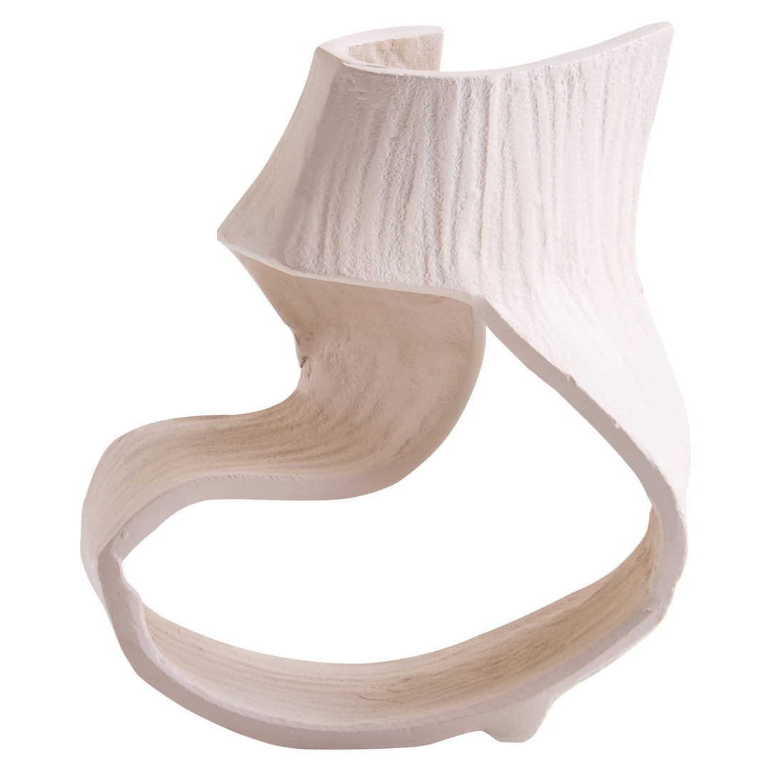 Small Terrace Swirl Cream Sculpture Abstract