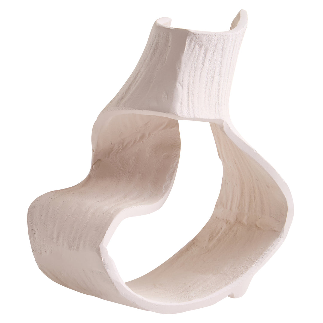 Small Terrace Swirl Cream Sculpture Abstract