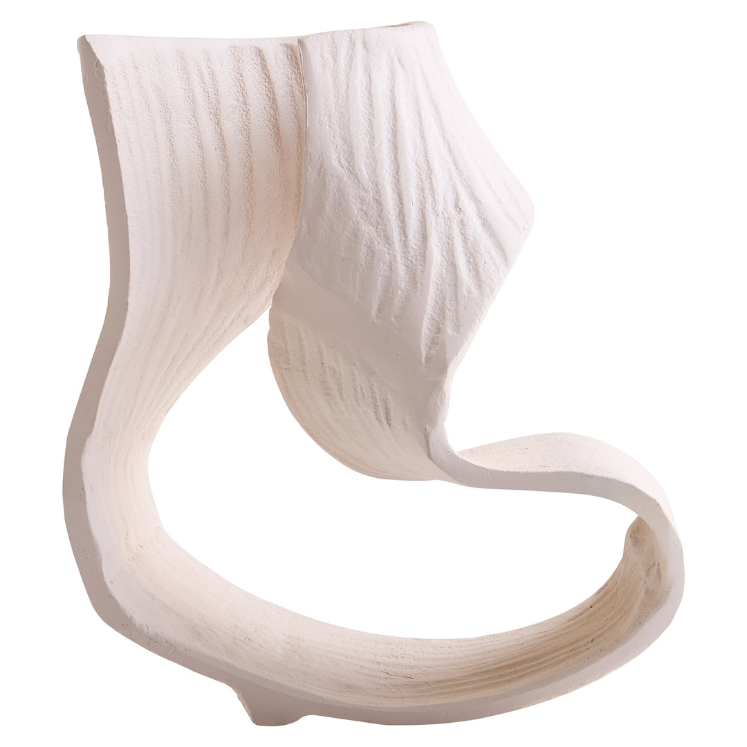 Small Terrace Swirl Cream Sculpture Abstract