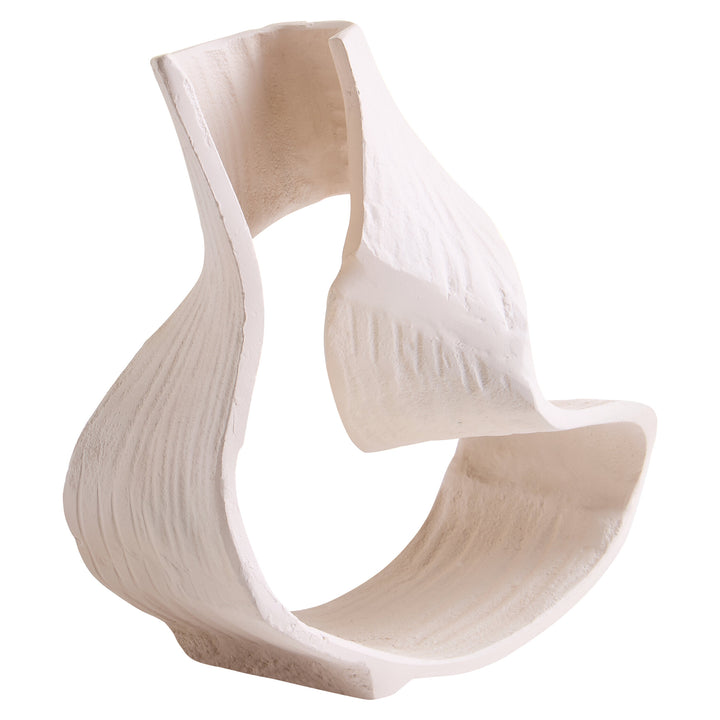 Small Terrace Swirl Cream Sculpture Abstract
