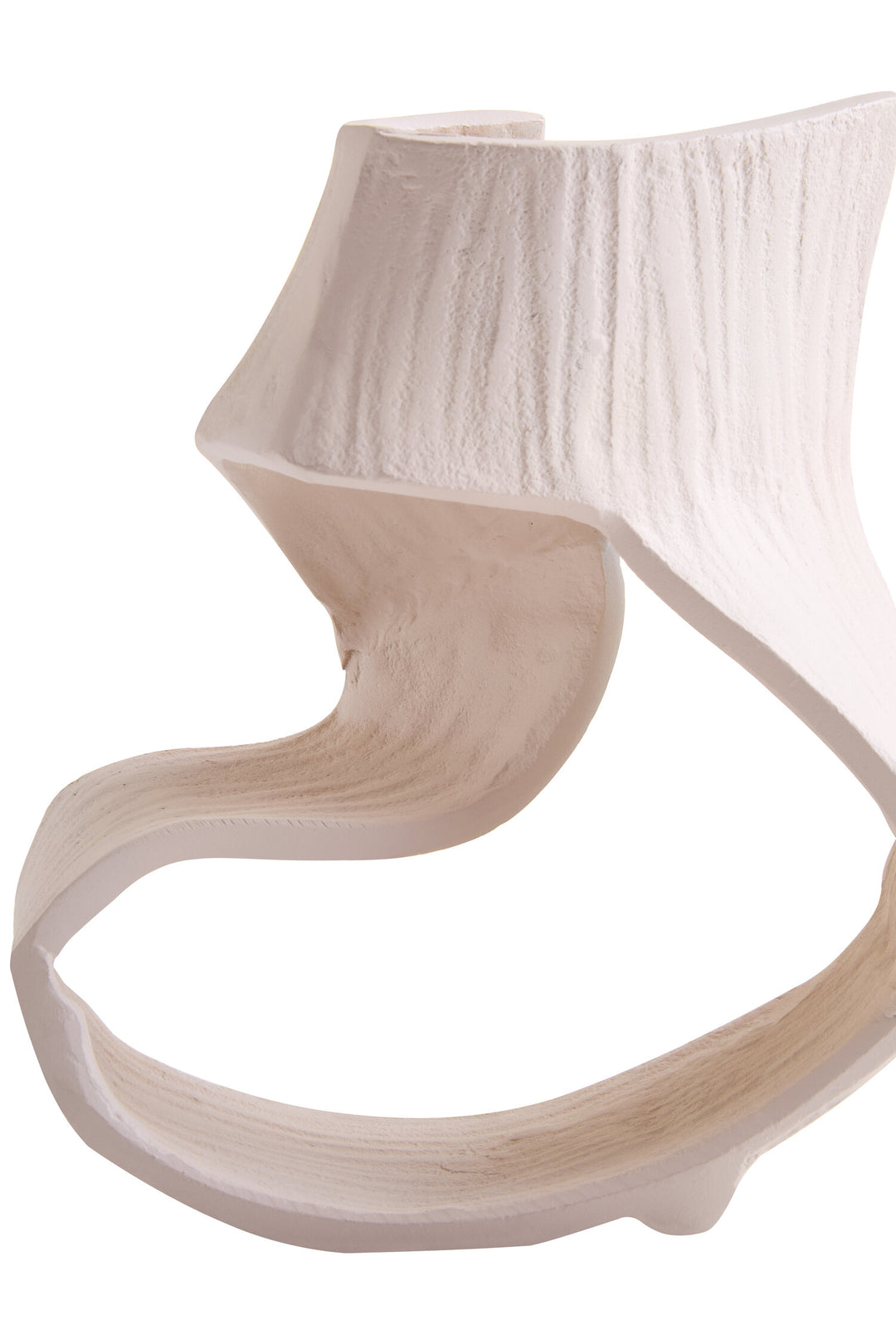 Small Terrace Swirl Cream Sculpture Abstract