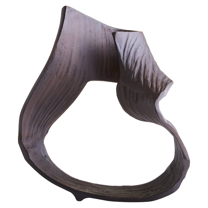 Terrace Sculpture Swirl Brown Abstract Large