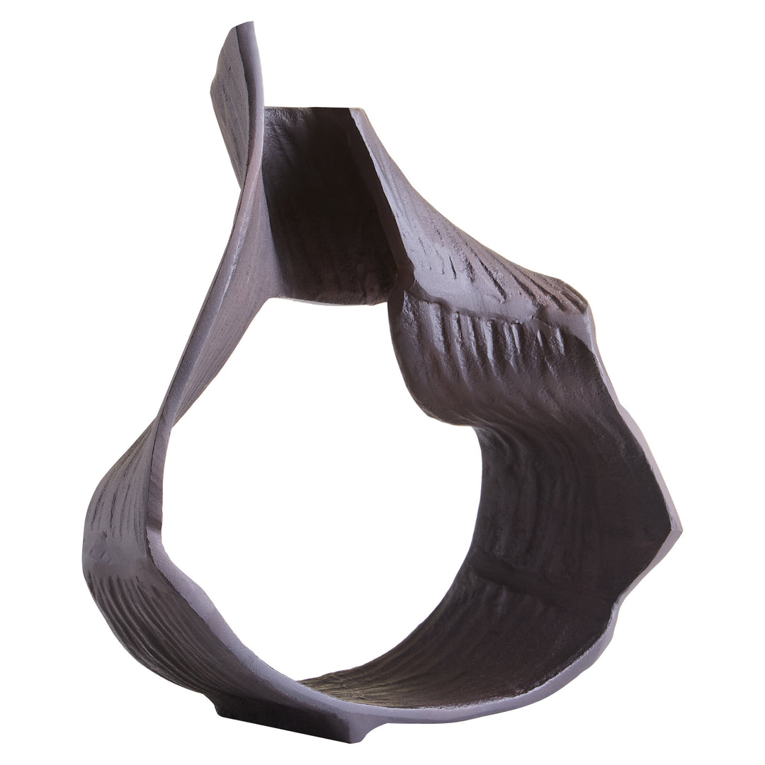 Terrace Sculpture Swirl Brown Abstract Large