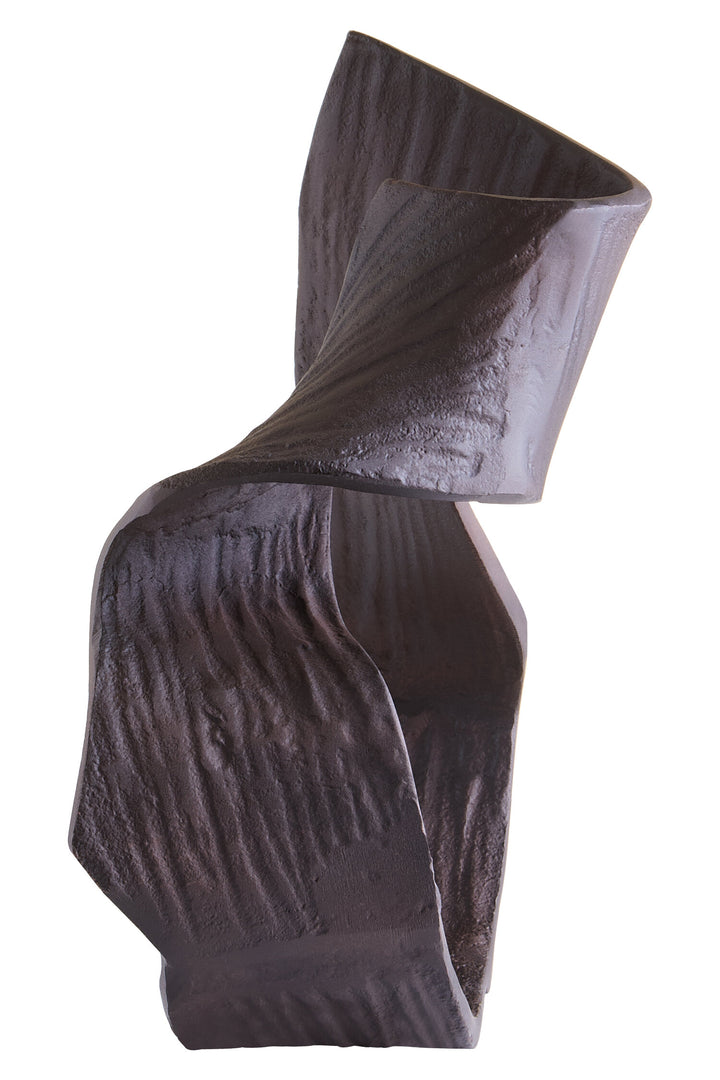 Terrace Sculpture Swirl Brown Abstract Large