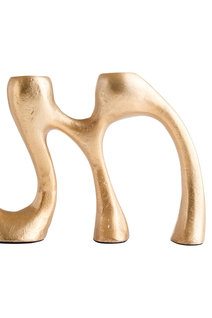 Terrace Holder Four Light Candle Gold
