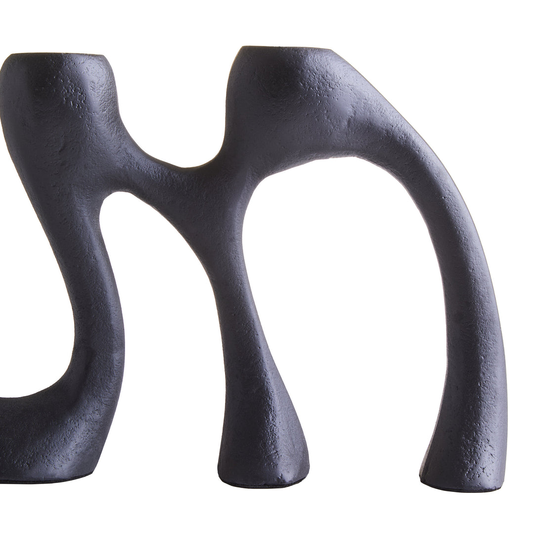 Black Four Candle Holder Terrace Light