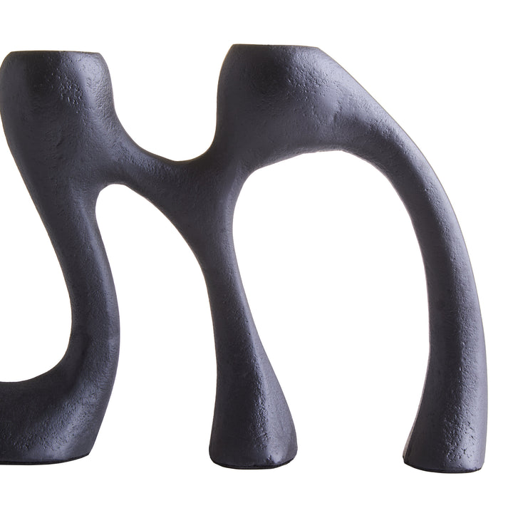 Black Four Candle Holder Terrace Light