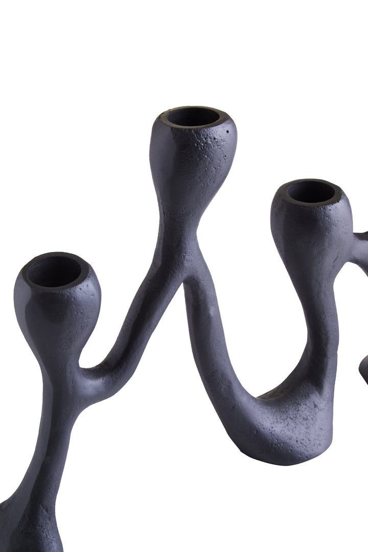 Black Four Candle Holder Terrace Light