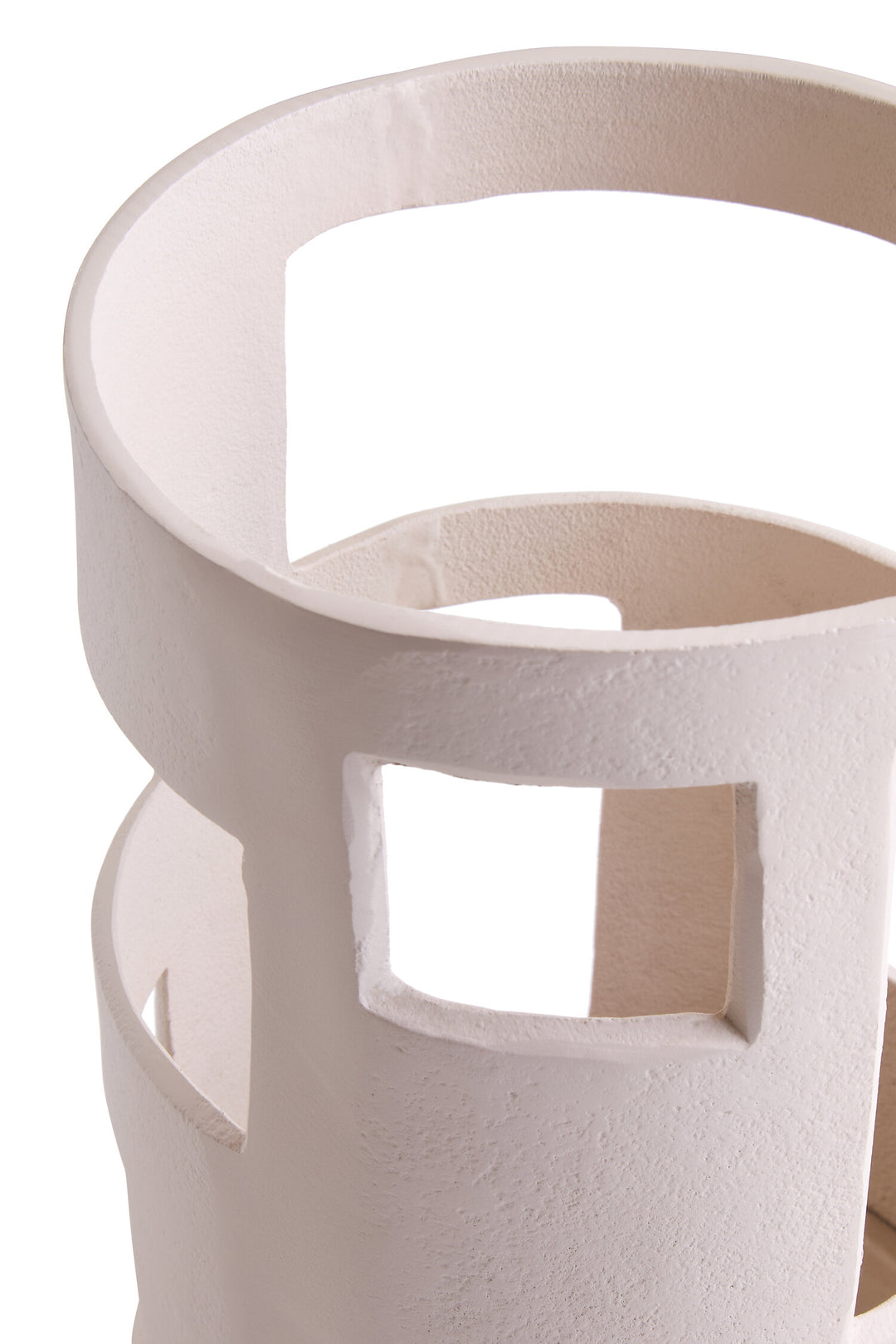 Holder Textured Cream Candle Terrace Small