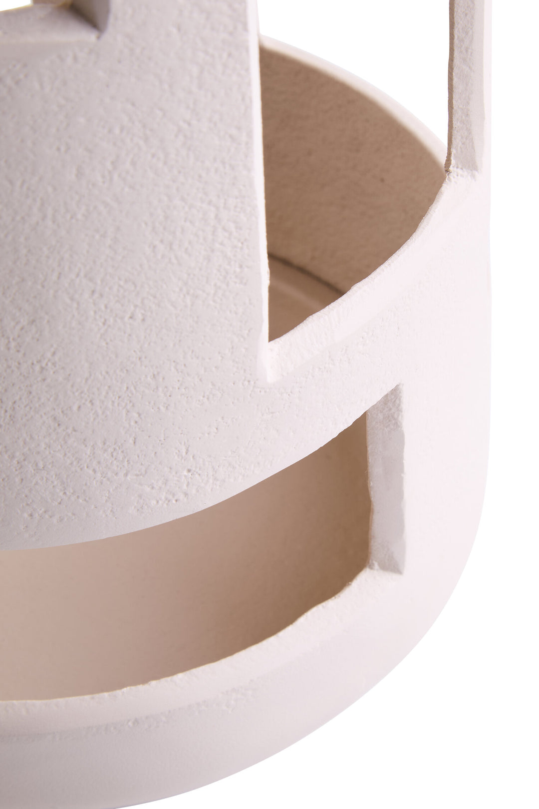 Holder Textured Cream Candle Terrace Small