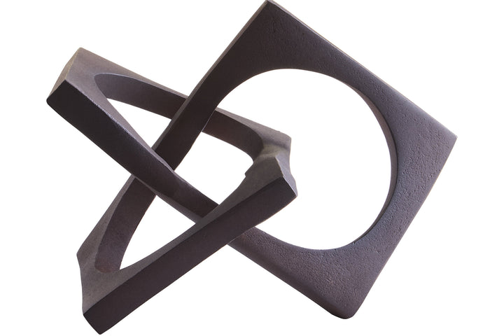Knot Brown Finish Sculpture Square Terrace