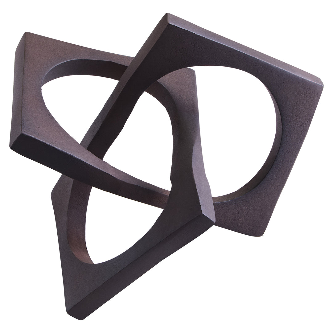 Knot Brown Finish Sculpture Square Terrace
