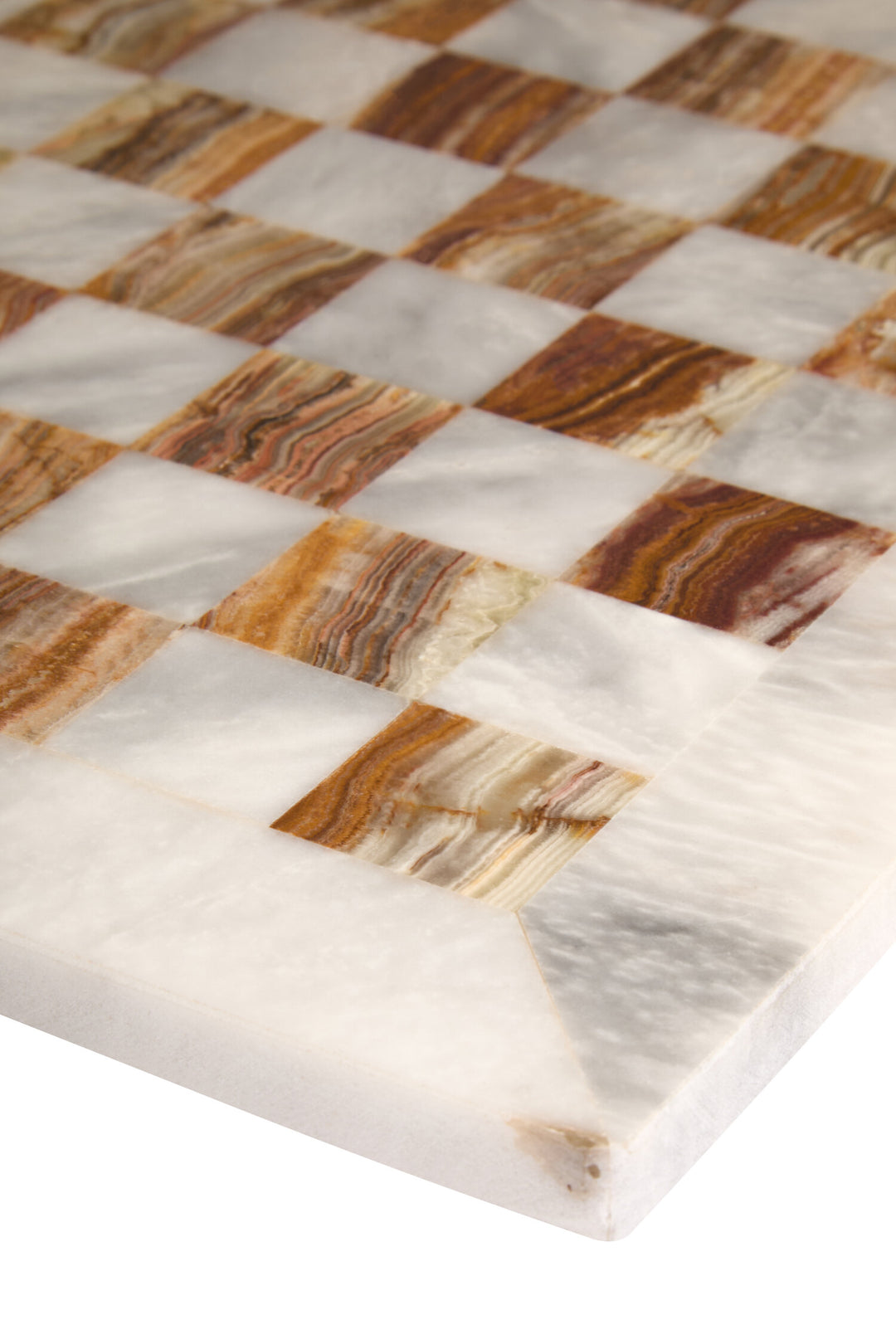 Small Tac and White Marble Set Onyx Tic Green Chess