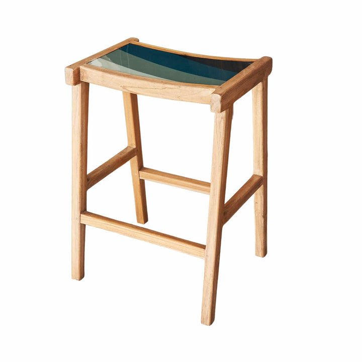 Ryston Stool - Blue Hues