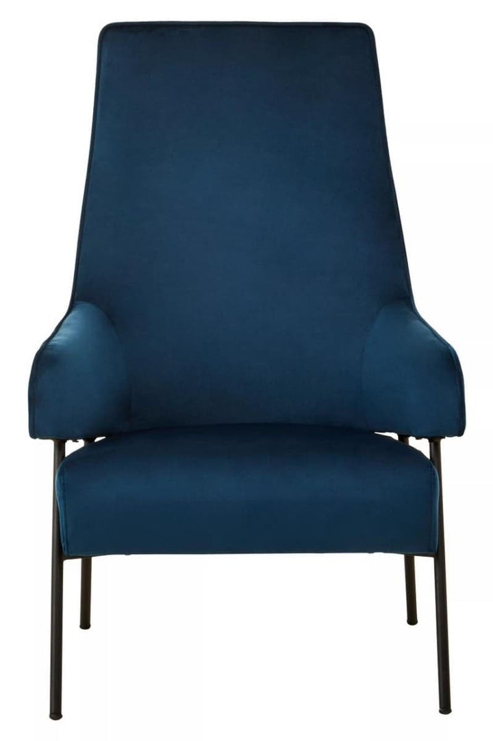 Darlisse Blue Velvet Chair