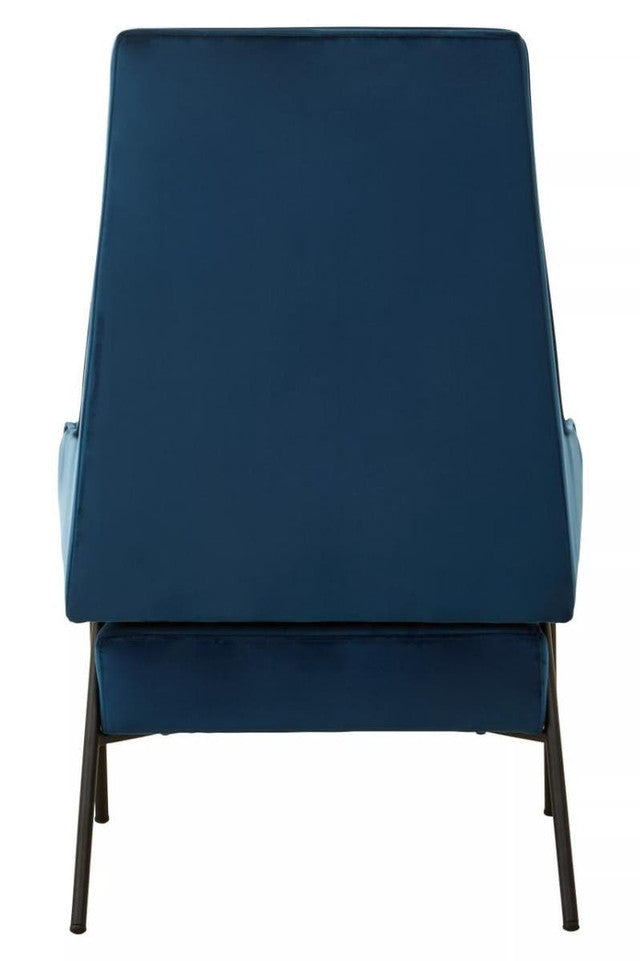 Darlisse Blue Velvet Chair