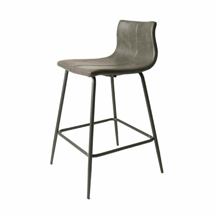 Lunmere Baseball Counter Stool Chestnut SET OF 2